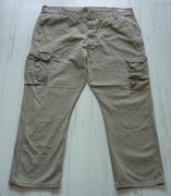Duże męskie spodnie jeansowe WRANGLER CARGO bojówki r. 4XL W46 L30 z USA