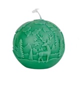 KULA JELEŃ CHOINKA Bożonarodzeniowa forma silikonowa 8*8 do odlewów Świec 