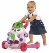 CHICCO Interaktywny Grający Pchacz Sorter świeci