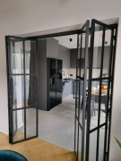 Drzwi i ścianki metalowe, loft, metalowo-szklane