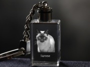 Siamese brelok sześcienny Świecący