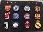 Premium przypinki duże Liverpool Real Barcelona PSG Arsenal Bayern ManCity 