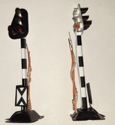 Tarcza ostrzegawcza przejazdowa lewa do H0