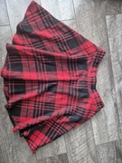 Spódnica świateczna czerwona w krate roz M 38