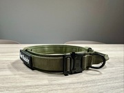 Obroża taktyczna dla psa HEAVY DUTY XL 50–57 cm COBRA Military Green