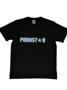 Czarna koszulka Pornstar trend y2k merch swag drip 