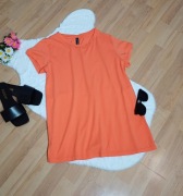 Pomarańczowy t-shirt damski rozmiar L na krótki rękawek