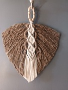 Dekoracja ścienna, liść boho 25 cm x 28 cm