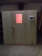 Sauna Domino z drzewa świerkowego 