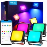 Naświetlacze punktowe govee h7060 4 szt. Rgb led aplikacja alexa