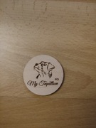 Podstawka np. pod świeczkę 5cm logo 