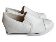 Sneakersy damskie białe na koturnie New Tlck Tristan 41