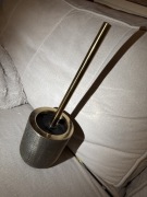 Szczotka WC Wenko Rivara ceramiczna złota – nowa (EAN: 4008838286968)