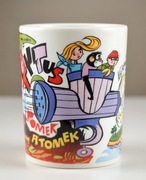 Kubek ceramiczny Tytus Romek I Atomek prezent dla babci dziadka