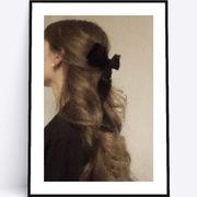 A4 Plakat romantyczny dziewczyna wstążka obraz