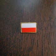 pin przypinka broszka Białoczerwona flaga Polski (nie tylko do garnituru)