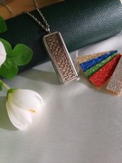 Naszyjnik do aromatoterapi- wzor hindi -5 wkładów 