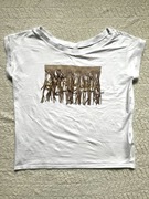 Biała koszulka By O La La uniwersalna bawełna