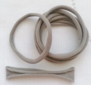 3 sztuki Gumka baza opaska bezszwowa noworodek szary nr 24