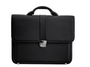 Teczka Aktówka Męska Czarna trzykomorowa 