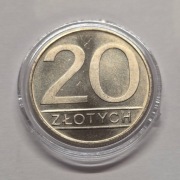 20 zł złotych 1984 Nominał w kapslu Real foto Stan 1/-1
