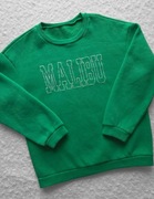 Ocieplana bluza damska z haftowanym napisem MALIBU, r.S oversize 