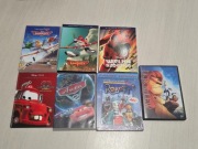 Zestaw bajek DVD Auta 1 i 2, Samoloty 1 i 2, Wielka Szóstka, Król lew