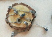 Pandora moments łańcuszek zabezpieczający klipsy napis cyrkonie