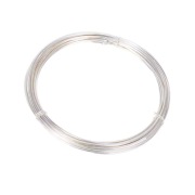 Drut jubilerski miedziany wysokiej jakości, kolor srebrny, 0,6 mm., 5 m.