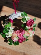 Wianek z piwonią, Wianek na drzwi całoroczny