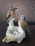  Karl ENS figurka z porcelany  ptaszki z gniazdem