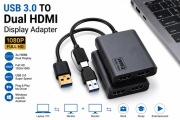 Adapter USB 3.0 2x HDMI Full HD 1080p Dual Monitor Windows Mac
