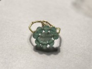 Pierścionek szczęścia i obfitości - awenturyn - regulowany