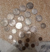 Duży zestaw starych monet