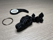 Czarny zestaw keyrambit + czaszka 