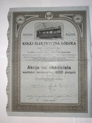 KOLEJ ELEKTRYCZNA ŁÓDZKA - TRAMWAJ MPK 600zl 1929 