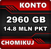 TRANSFER CHOMIKUJ 2960 GB / 14 MLN 800 TYS PKT BEZTERMINOWO