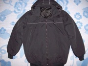 KURTKA MĘSKA ZIMOWA CZARNA BOMBER BOMBERKA Z KAPTUREM L XL