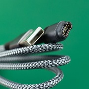 Magnetyczny kabel USB 3-pin w oplocie – zestaw 2 sztuki