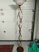 Lampa podłogowa, wysoka metalowa