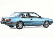 Rysunek samochodu Volvo 760 format A4