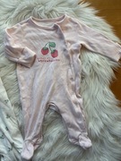 Zestaw pajacyki niemowlęce dla dziewczynki 62 zapinane na zatrzask