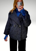 Krótki przejściowy wełniany płaszczyk Minouu