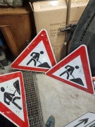 Znaki- Roboty drogowe, strzałka w lewo prawo
