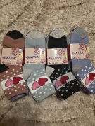 20 par skarpety skarpetki damskie, r. 35-38, w serduszka. Bixtra
