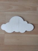 Scrapki drewno chmurka 6cm