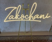 Napis świetlny weselny LEDON Zakochani 