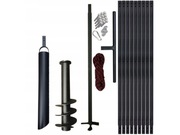 Wiertnica ręczna do studni 145mm + szlamowka 90mm długość 10m 