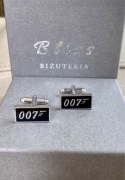 Spinki do mankietów Agent 007 superbohater stal superhero