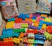 Ogromny zestaw klocki Mega Bloks muzyczny pociąg